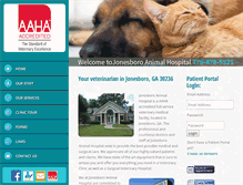 Tablet Screenshot of jonesboroanimalhospital.com